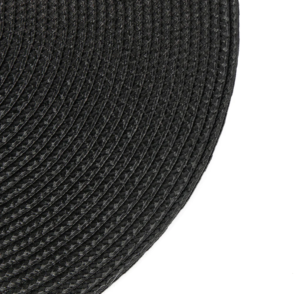 INDIVIDUAL NEGRO REDONDO 37CM - Imagen 2