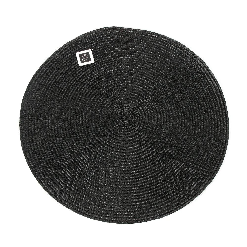 INDIVIDUAL NEGRO REDONDO 37CM