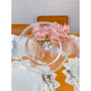 PLATO DE VIDRIO WOLF 28CM ¡OFERTA CYBER!