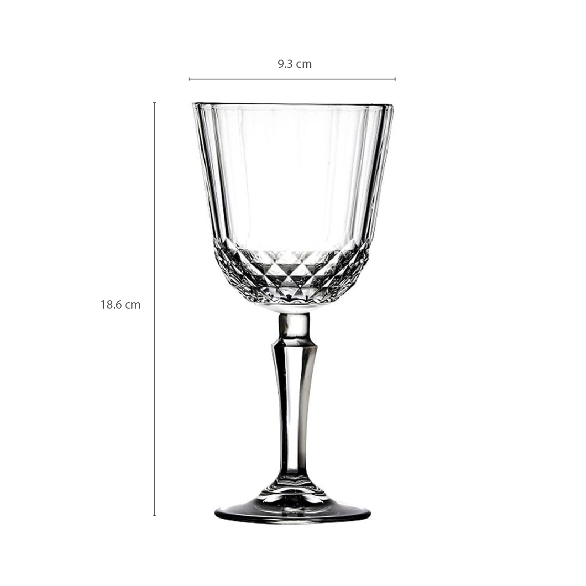 SET 6 COPAS VINO 310 CC. LINEA CRISTAL - Imagen 5