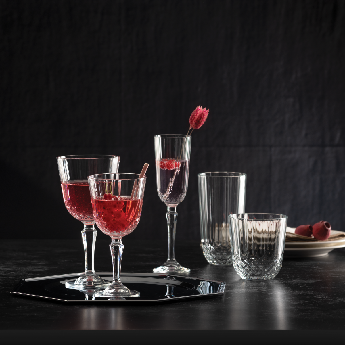 SET 6 COPAS VINO 310 CC. LINEA CRISTAL - Imagen 4