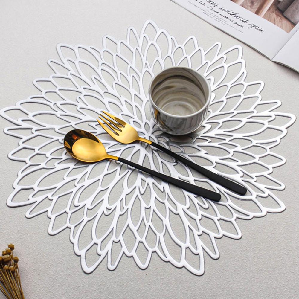 INDIVIDUAL MANDALA PVC 38CM PLATA ¡OFERTA CYBER! - Imagen 3